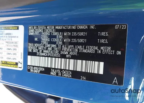 2023 Lexus Rx 350 F Sport Handling from USA, damaged, VIN 2T2BAMCA1PC030055